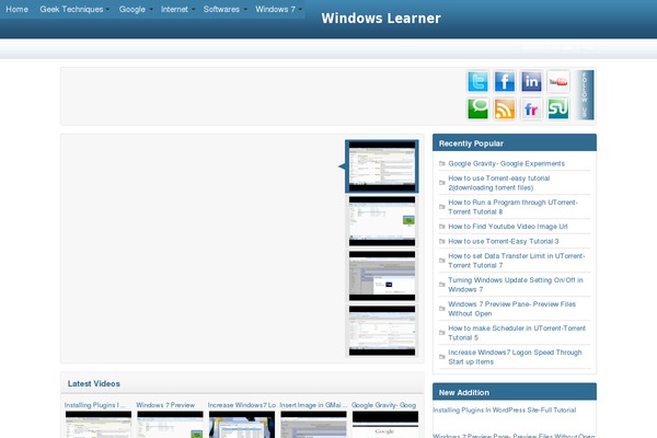Wtb Video Blue theme websites examples