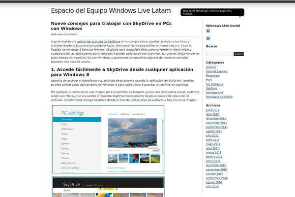 Site using Ie-sitemode plugin