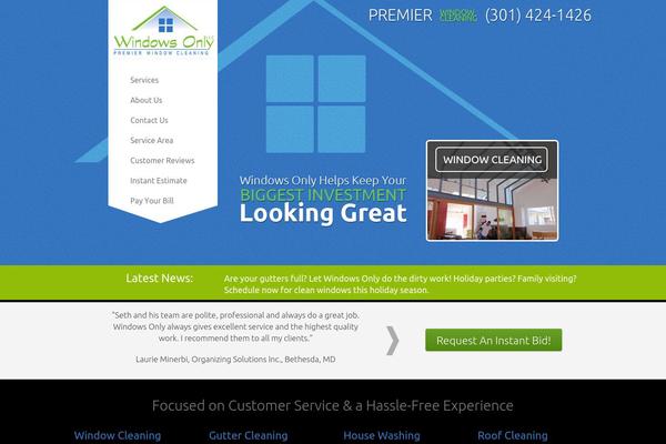 Ambidextrous theme site design template sample