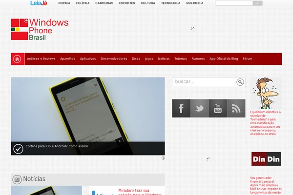 windowsphonebrasil.com.br site used Entr