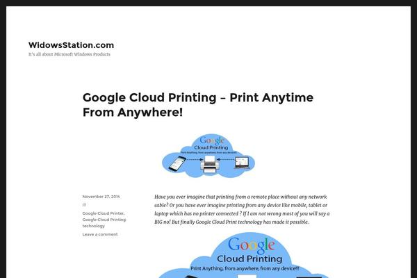 Twenty Fifteen theme site design template sample