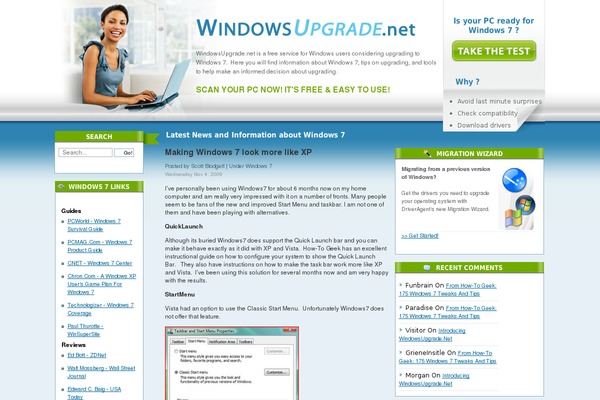 windowsupgrade.net site used Bird