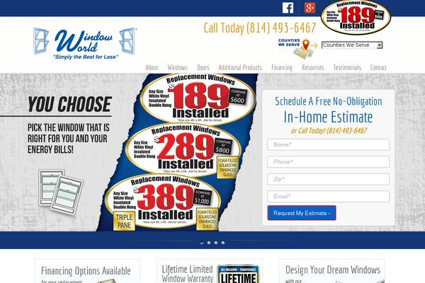 Windowworld theme site design template sample