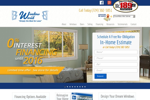 Windowworld theme site design template sample