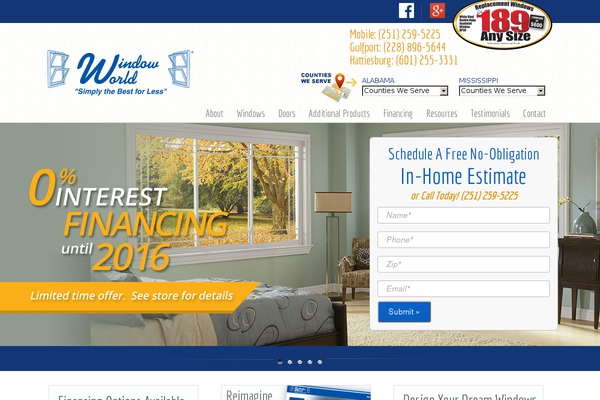 Windowworld theme site design template sample