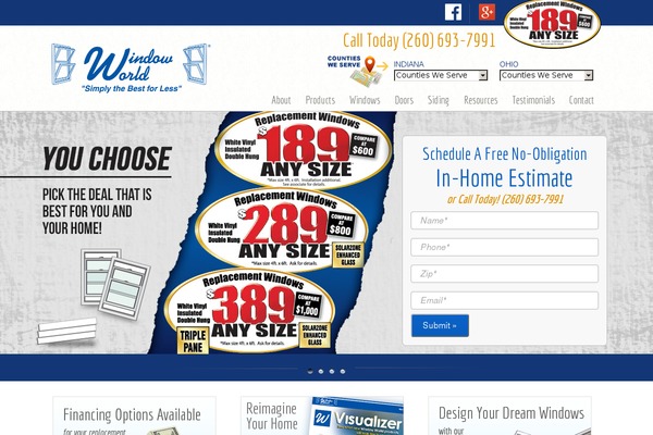 Windowworld theme site design template sample