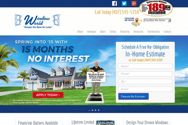 Windowworld theme site design template sample