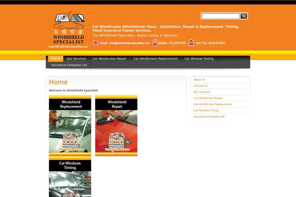 Orange and Black theme site design template sample