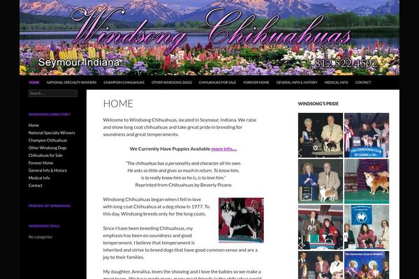 Twentyfourteen Child theme site design template sample
