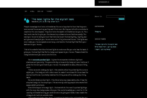 Bwater theme site design template sample