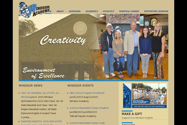 Vanguard theme site design template sample