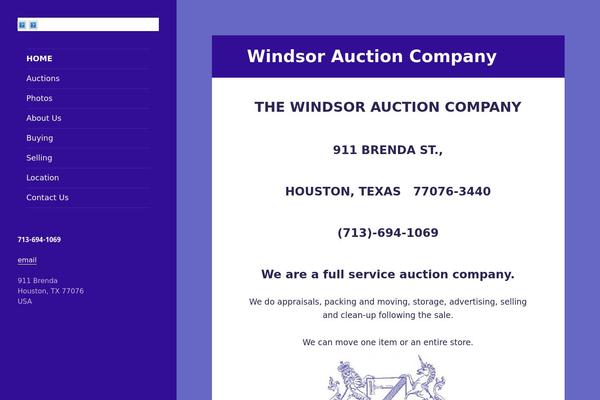 windsorauction.com site used Twenty Fifteen