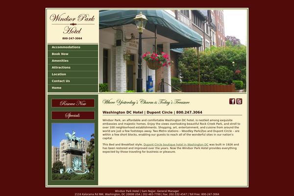 Windsor theme site design template sample
