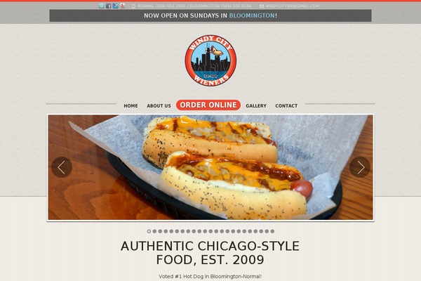 windycitywieners.com site used Primo