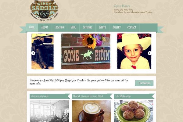 Cafehouse theme site design template sample