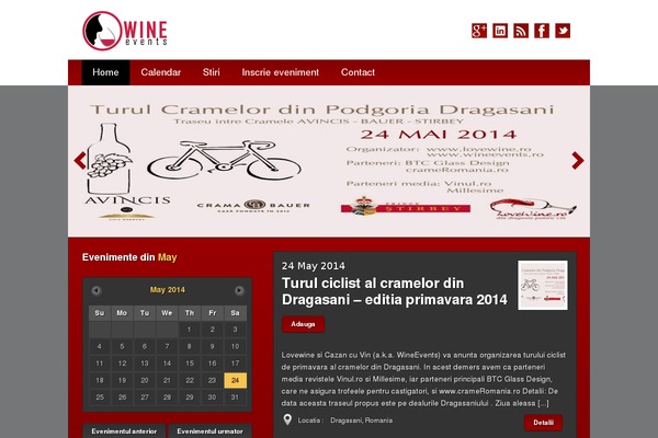 wineevents.ro site used Diarise