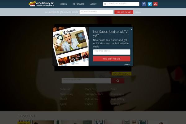 Tv theme site design template sample