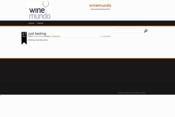 World theme site design template sample