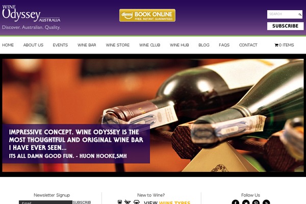 Odyssey theme site design template sample