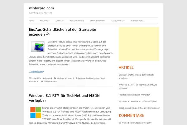 Site using Live Blogging plugin