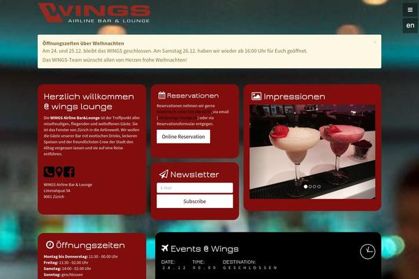 Wings theme site design template sample