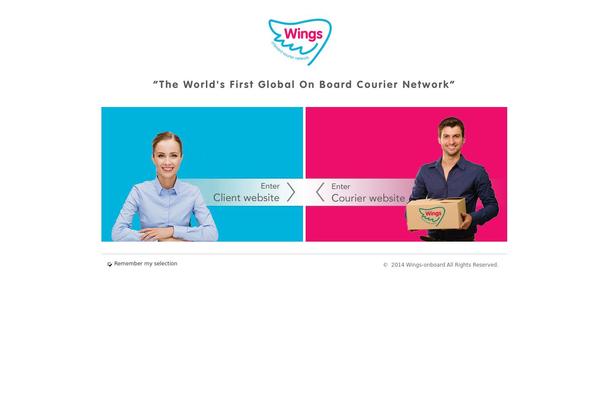 Wings theme site design template sample