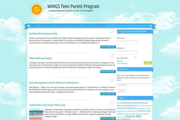 Sunny Blue Sky theme site design template sample