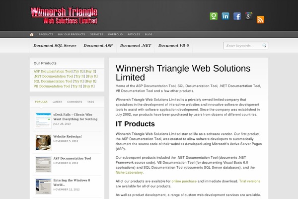 Headlines theme site design template sample