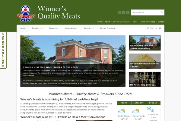 Abundance theme site design template sample