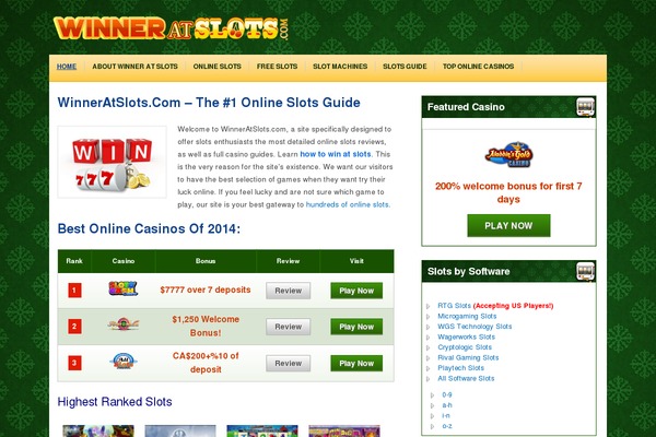 Slots Theme theme site design template sample