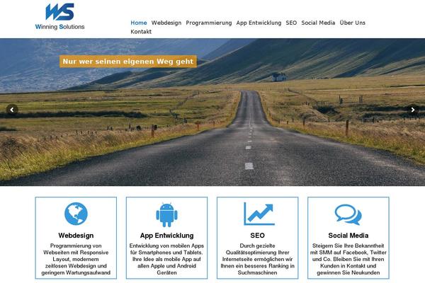 WS theme site design template sample