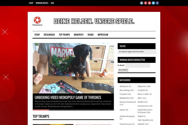 Hades theme site design template sample