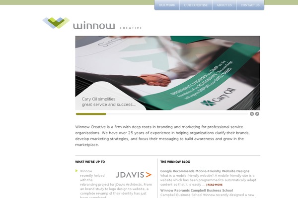 winnowcreative.com site used Winnow