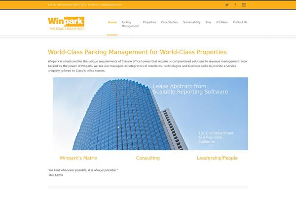 winpark.com site used Inovado