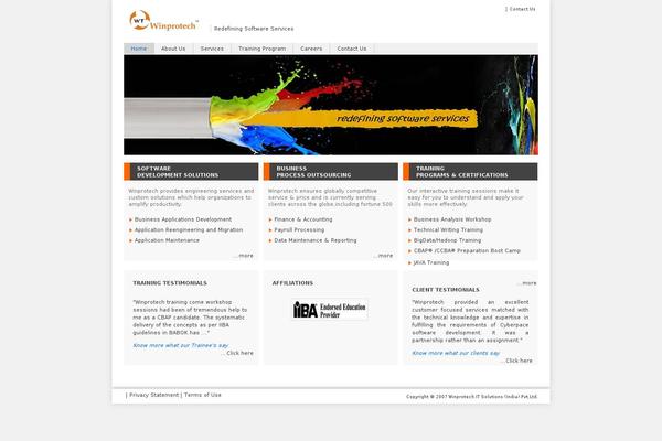 Academia theme site design template sample