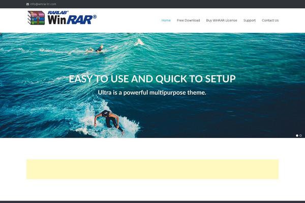 Ultra theme site design template sample