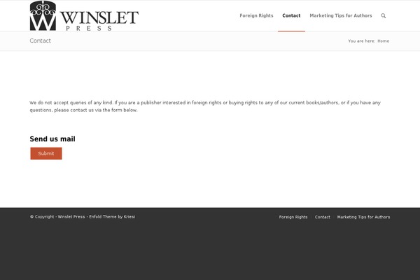 Enfold theme site design template sample