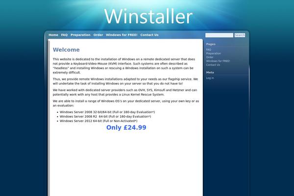 Win7blog theme site design template sample