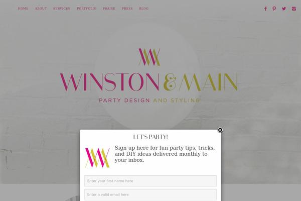 Winston theme site design template sample