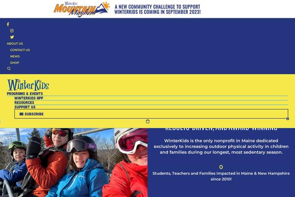 Site using Template-events-calendar plugin