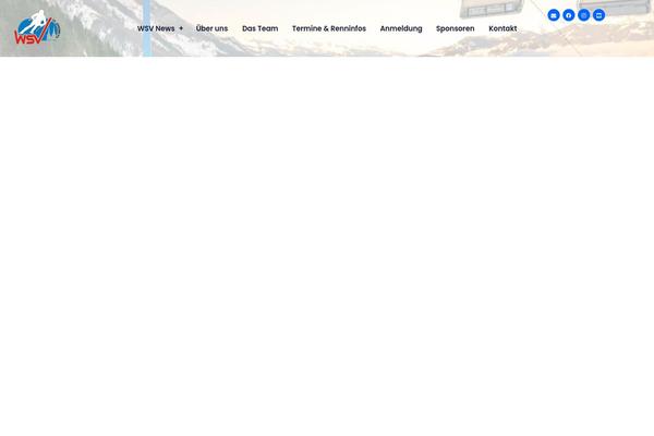 Snow-club theme site design template sample