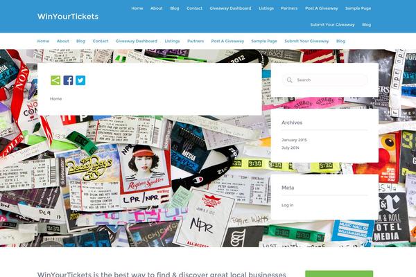 Listify theme site design template sample