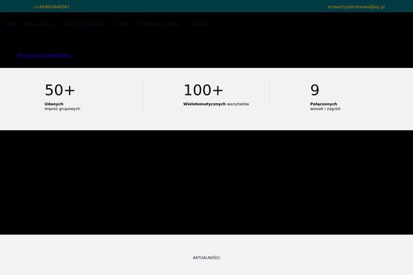 Nex theme site design template sample