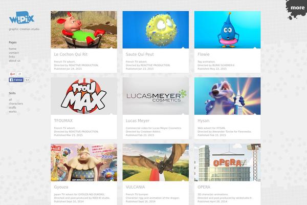 Gridlocked theme site design template sample
