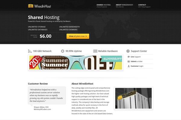 Rackhost theme site design template sample