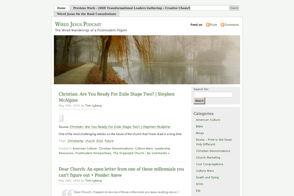 Misty Look theme site design template sample