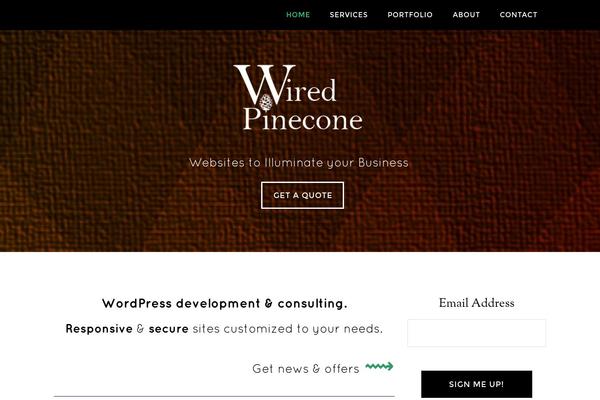 Parallax Pro theme site design template sample