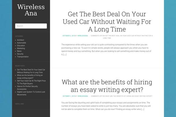 wirelessana.com site used Wana