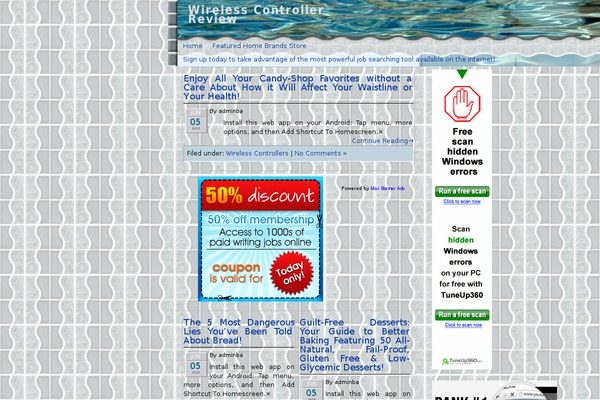 Pool theme site design template sample