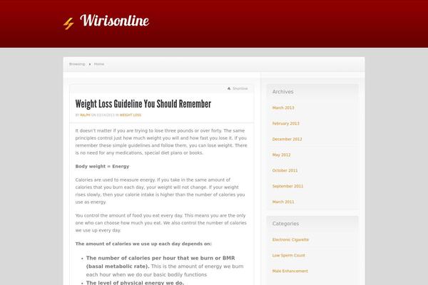 News theme site design template sample